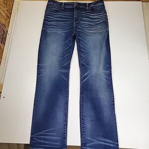 American Eagle Outfitters Mens Jeans‎ Size 36 Whiskers Light Wash Straight Leg